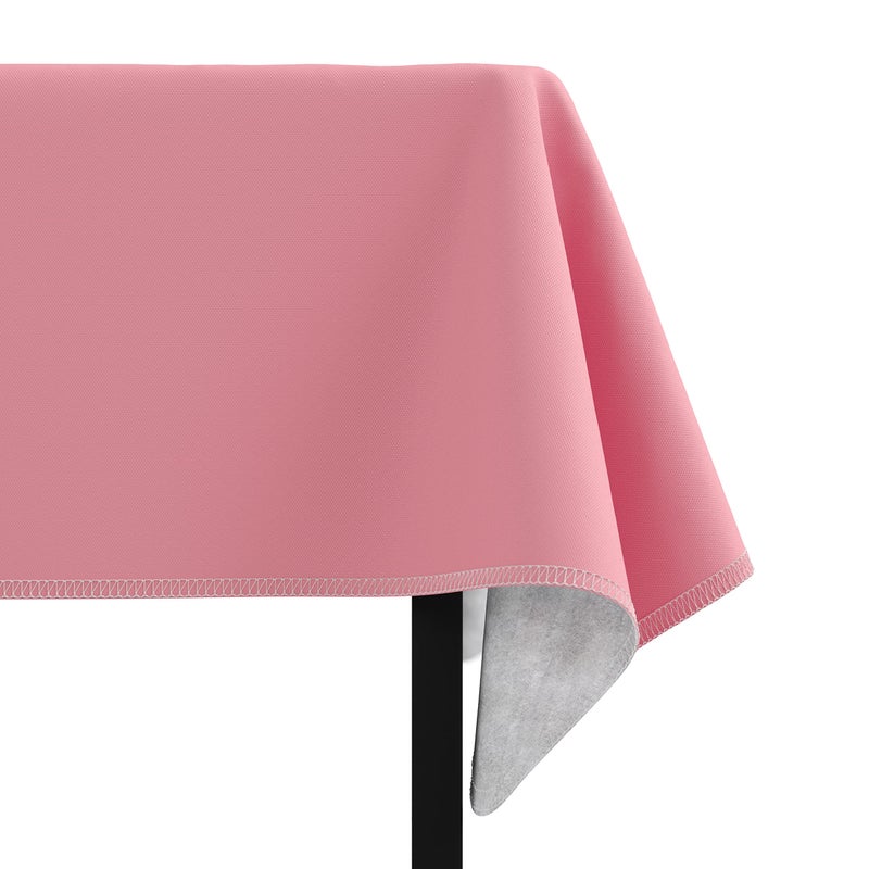Exquisite Pink Vinyl Tablecloths - 54 in. x 108 in. - Pack of 1 Rectangle Tablecloth with Flannel Backing - Plastic, Reusable & Waterproof - Image 2